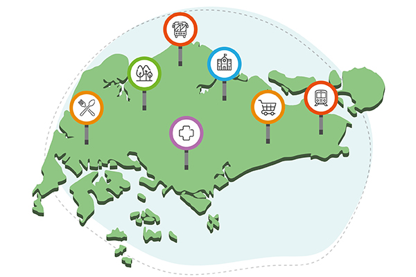 Explore Your Neighbourhood With HDB Map Services