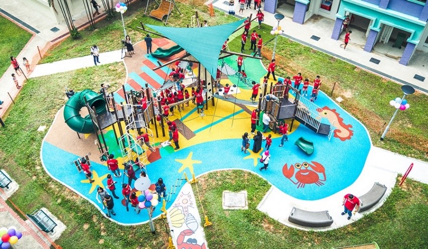 The pilot build-a-playground project took place in Canberra