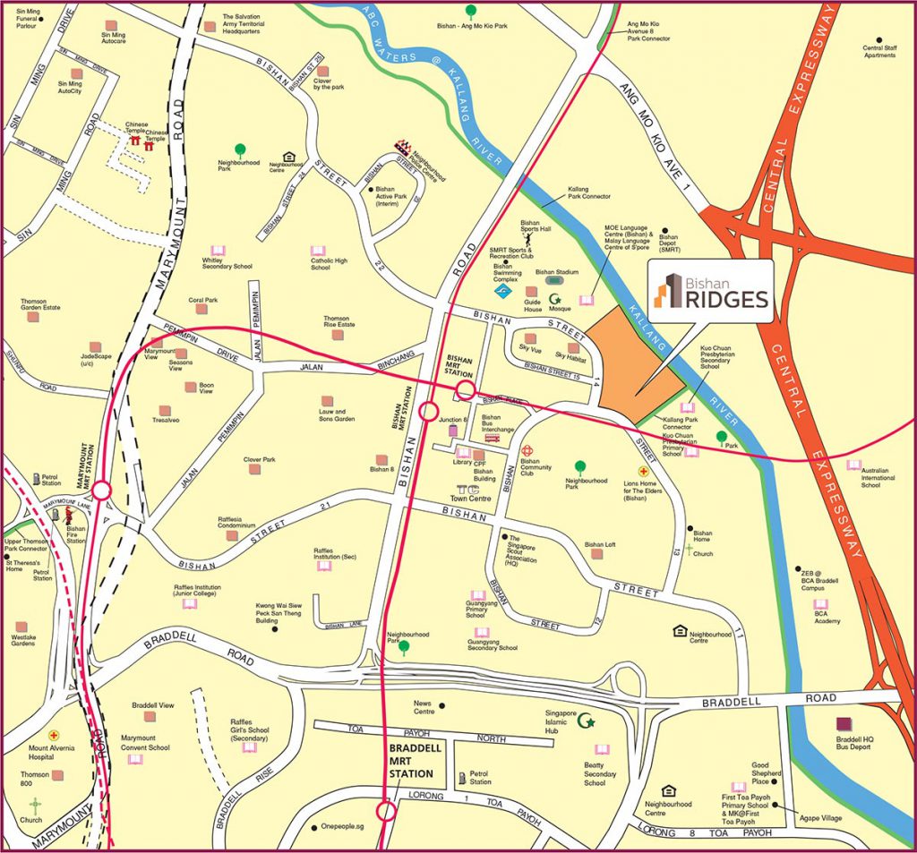 Map of Bishan Sales Launch Flat