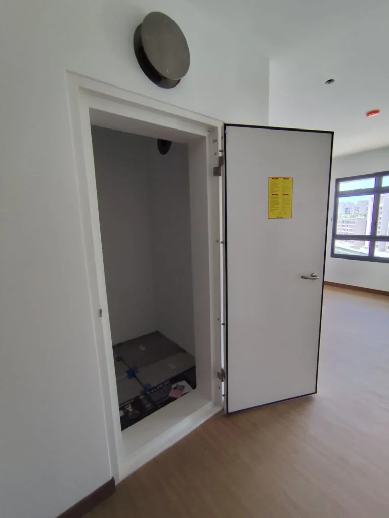 Household shelter inside a BTO HDB flat