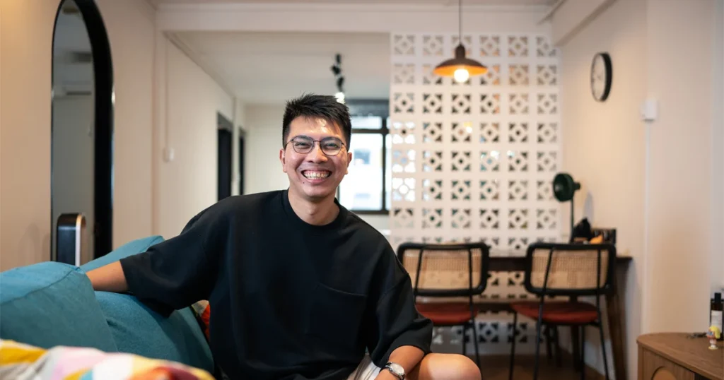 Single home owner in HDB flat living room