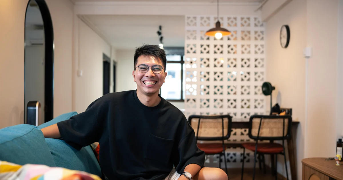 Single home owner in HDB flat living room