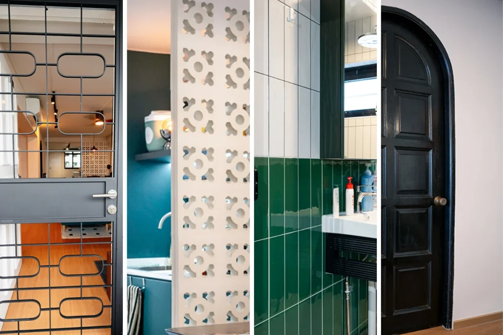 Collage of images around the home which have a retro and heritage theme