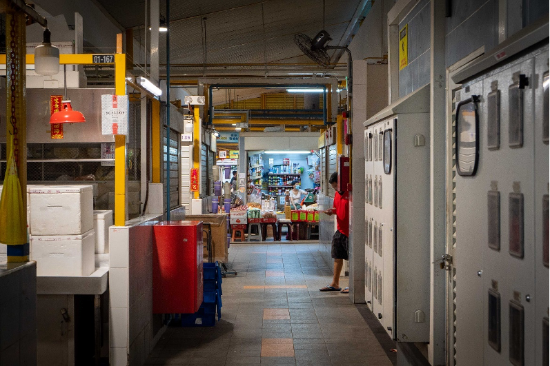 Photo of wet market at Fengshan