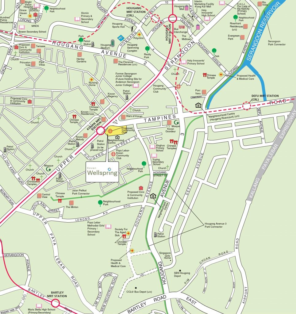 Location map of Kovan Wellspring