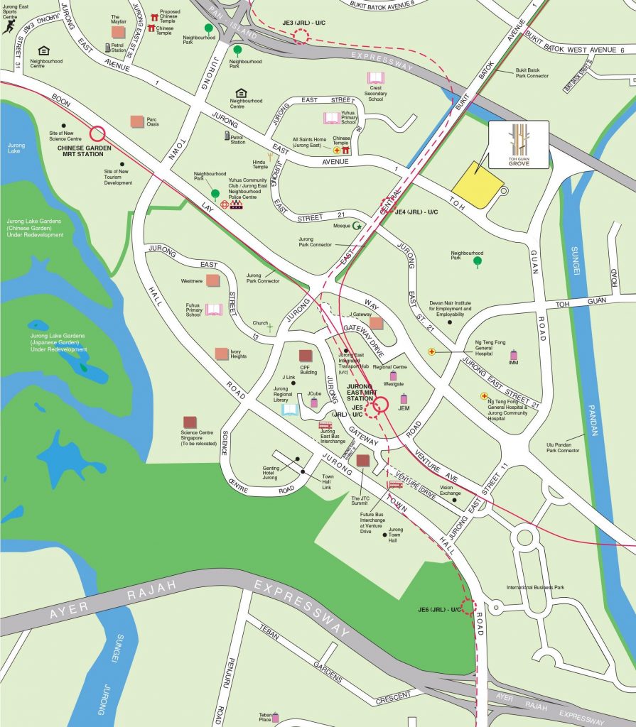 Location map of Toh Guan Grove