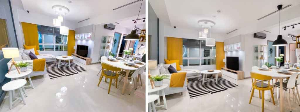 4-room flat with open living concept